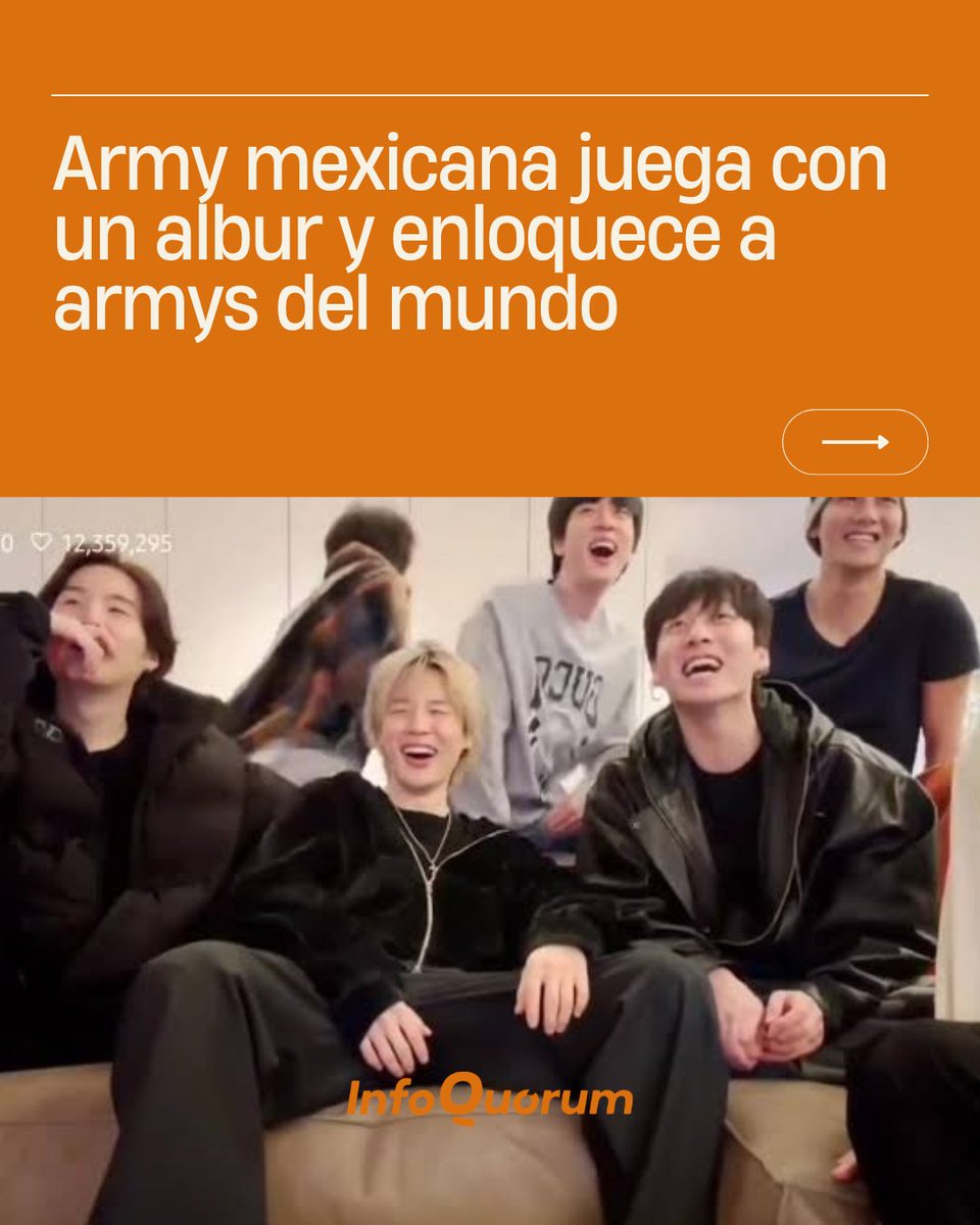 quorum_mx's tweet photo. 🟣 #BTS_ARİRANG en #mexico 😆
#albures 🤣
Una publicación reciente en X dentro de la comunidad que sigue al grupo coreano #BTS ha provocado, en un inicio, indignación, después confusión y finalmente risa.
Para contextualizar, las armys han acordado que no deben ser molestados los chicos de BTS durante sus viajes y estancias, no acosarlos para no molestarlo ni estresarlos. Y una de las peticiones “fue no difundir donde se hospedan”.
Así, el usuario “Yamito verá a BTS” publicó este mensaje: “bts ya llegó a méxico y se están hospedando en el hotel beato carlo ubicado en la colonia lomas turbas ‼️😭”.
El mensaje provocó la respuesta inmediata de las armys de otras partes del mundo atacando a “Yamito” y exigiendo respeto por la intimidad de los siete chicos. Pero al poco tiempo, las armys de México respondieron que “era una broma”, un juego de palabras de tipo sexual muy popular del Centro de México.
Ante la incredulidad, tuvieron que reiterar las mexicanas que el “#HotelBeatoCarlo” y la colonia “#LomasTurbas” no existen. Al final, las risas no faltaron.