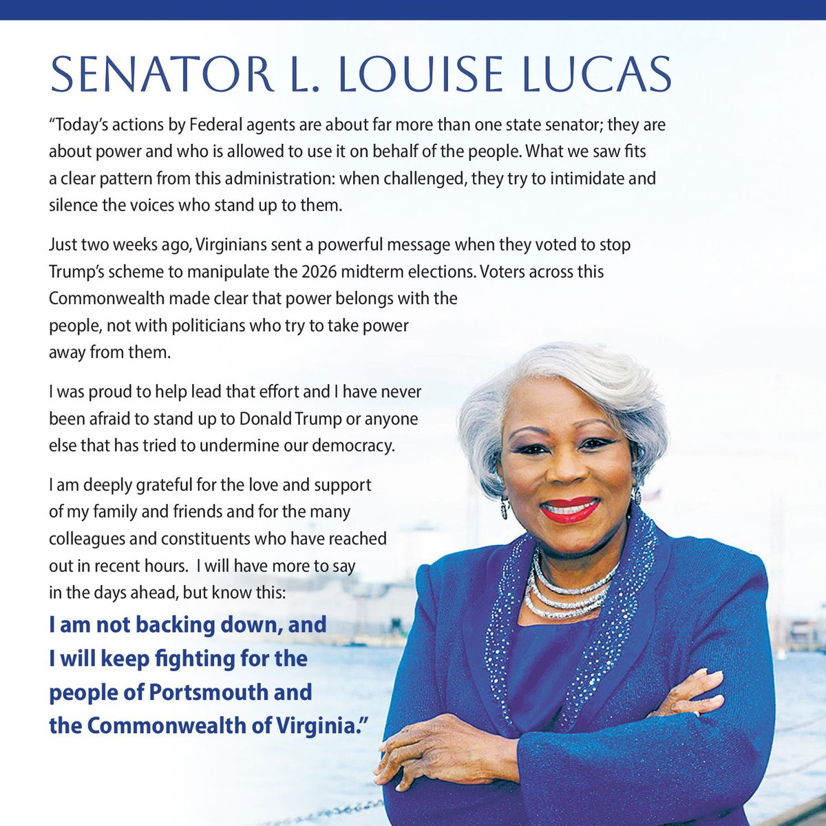 L. Louise Lucas tweet media