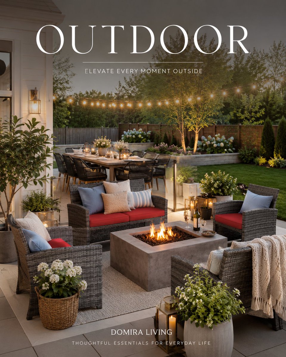 DomiraLiving's tweet photo. 🌿 Refresh Your Outdoor Space

Refresh your outdoor space with simple, thoughtful pieces that make everyday moments feel better.

Comfort, style, and just the right touch of color—ready for slow mornings and long conversations.

#DomiraLiving #OutdoorLiving #BackyardRefresh https://t.co/fcbjZc6h04