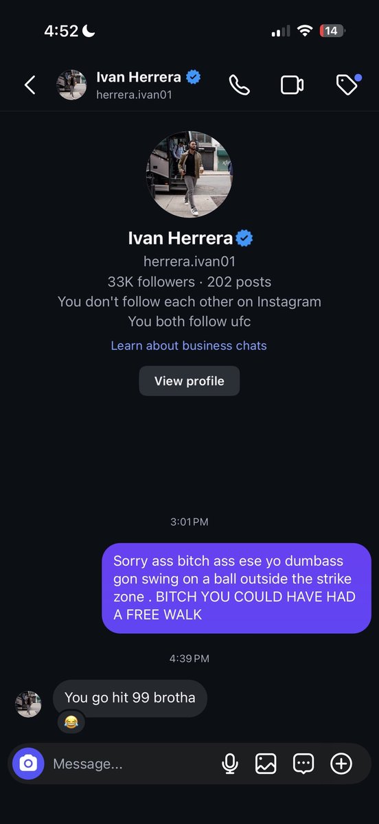 WHEN YOU MESSAGE THE PLAYER FOR CHALKING YA SHI THINKING THEY WONT RESPOND😂