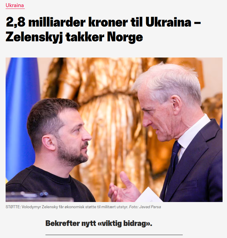 Skal hilse fra fattighuset på Grønland og alle eldre her i landet.
De takker ikke.