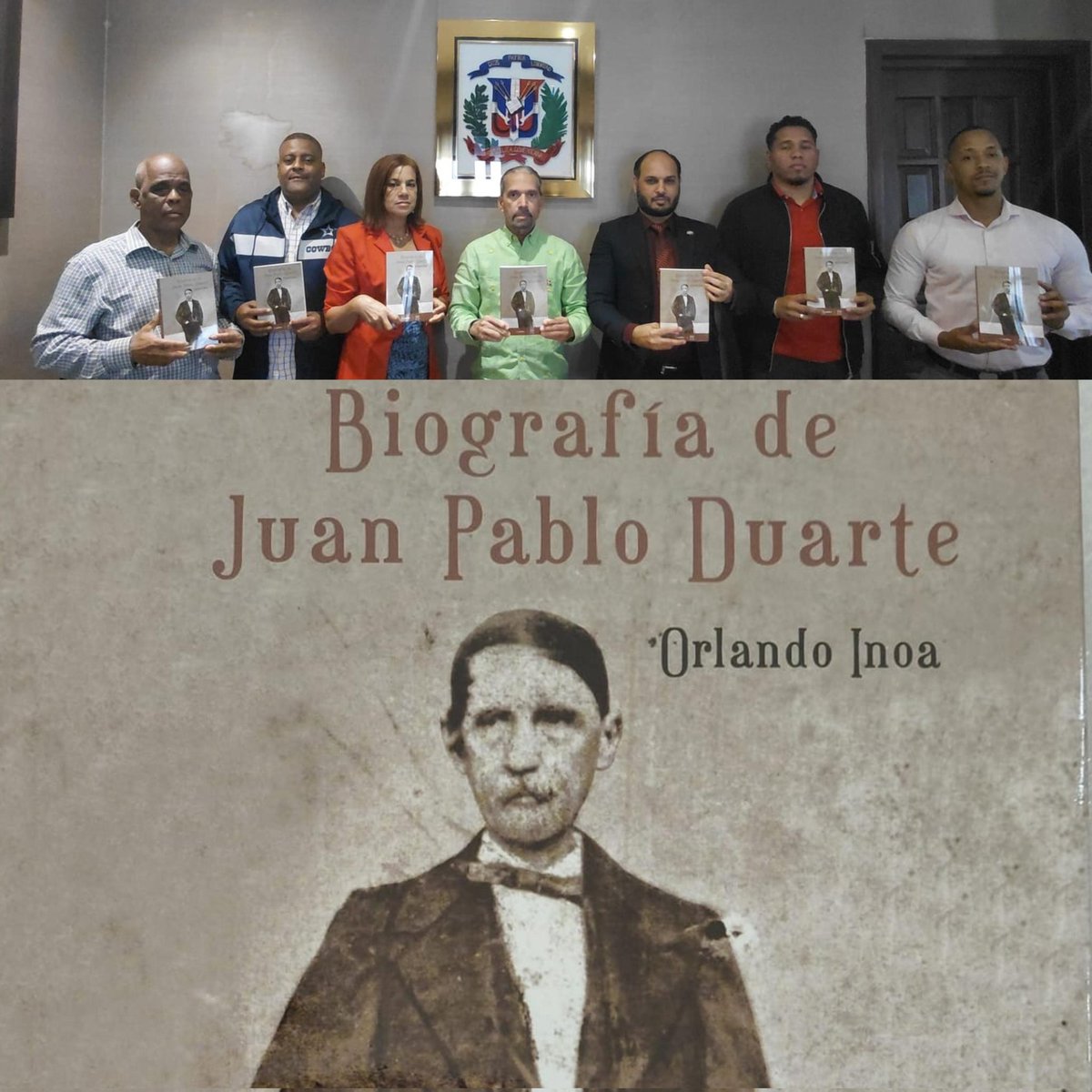 CPEPRD's tweet photo. La Comisión Permanente de Efemérides🇩🇴 continúa su labor de socialización y divulgación en los ámbitos culturales y educativos de este libro fundamental✍️Biografía de Juan Pablo Duarte, del historiador Orlando Inoa🇩🇴150 Aniversario de la Muerte del Padre de la Patria✝️🇩🇴 https://t.co/HK0TCNzLsC