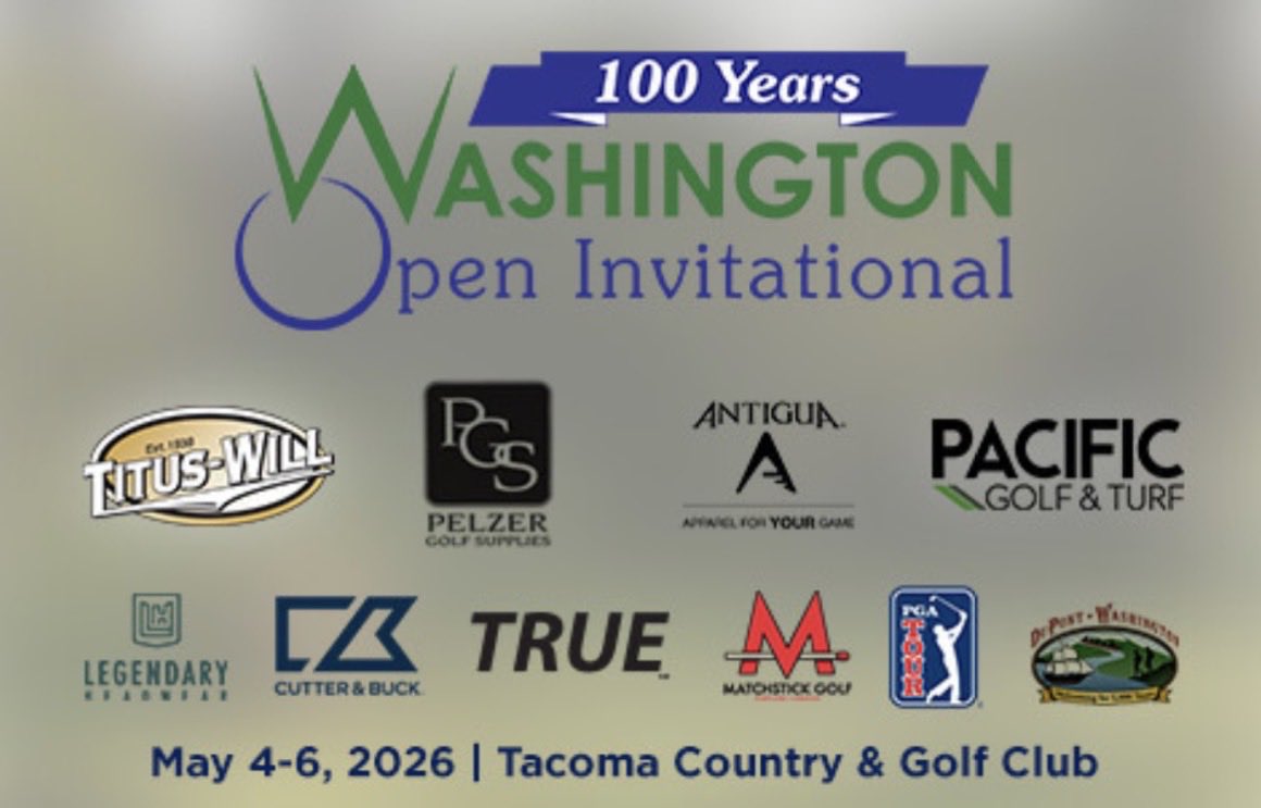 🚨Final 9 Holes: 100th Washington Open from Tacoma C&amp;GC. 

⛳️ Live Scoring of a Tight Leaderboard: nwgolfreport.com/2026/05/livesc…