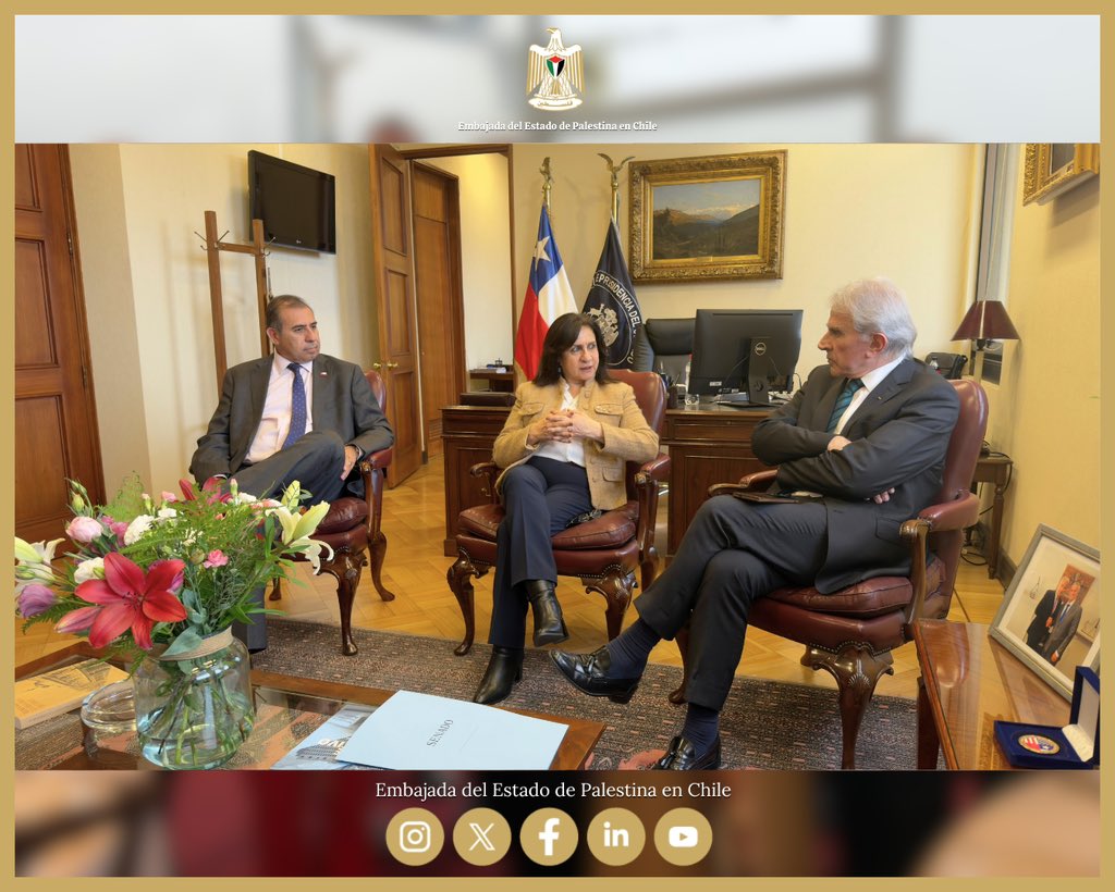 Embajada del Estado de Palestina en Chile tweet media