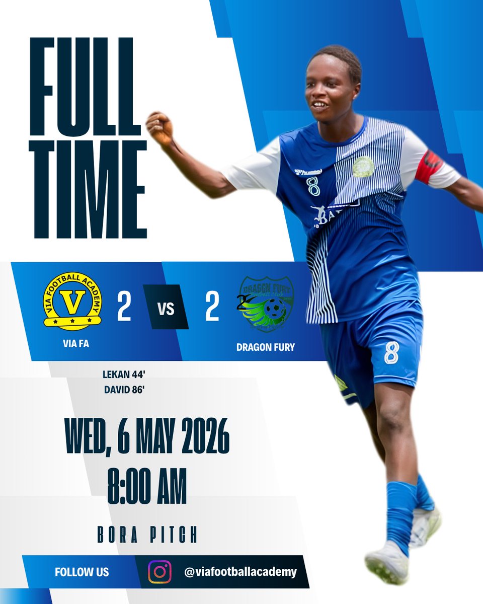VIA_FA_'s tweet photo. Full Time: VIA FA 2-2 Dragon Fury

A late goal ensured a deserved draw after a competitive match today at the Bora Pitch... https://t.co/pl1zPPhHFL