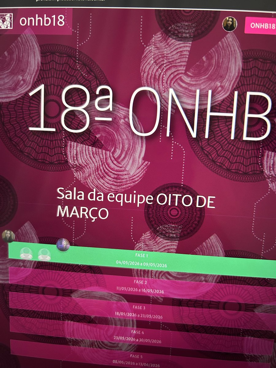 mais uma onhb🎉