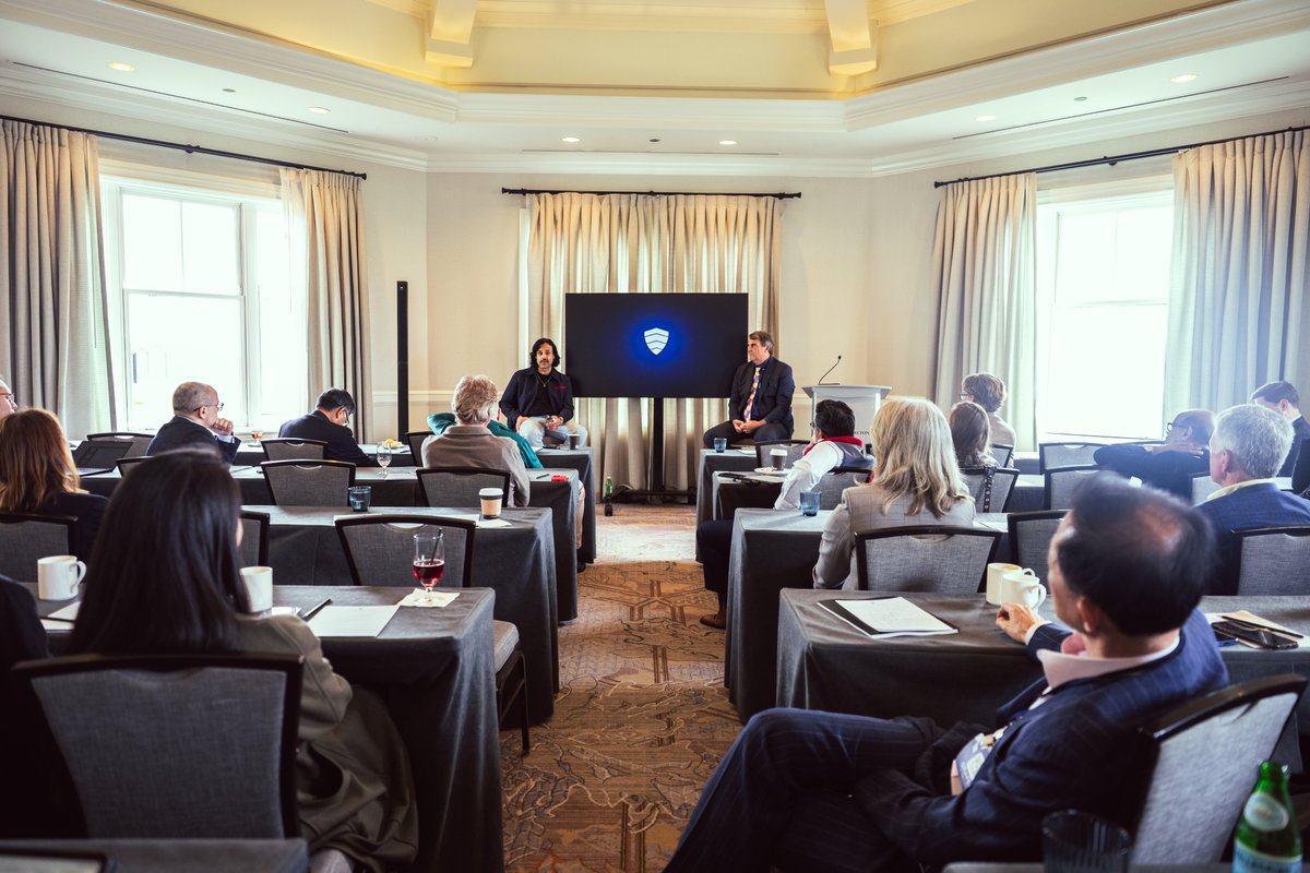 CowboySpaceCorp's tweet photo. It was a pleasure attending the @DraperVC  summit. 

Our CEO, @BaijuBhatt , sat down with @TimDraper for a fireside chat to talk about @AetherfluxUSA and the future of space technology. 

Thank you to everyone who joined the discussion and to Tim for bringing such a great group of minds together.