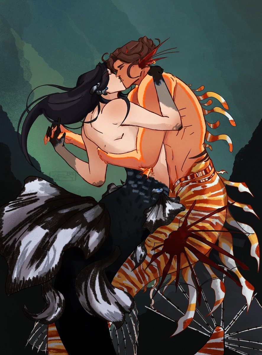 i made the mermen kiss
#fengqing x #mermay
