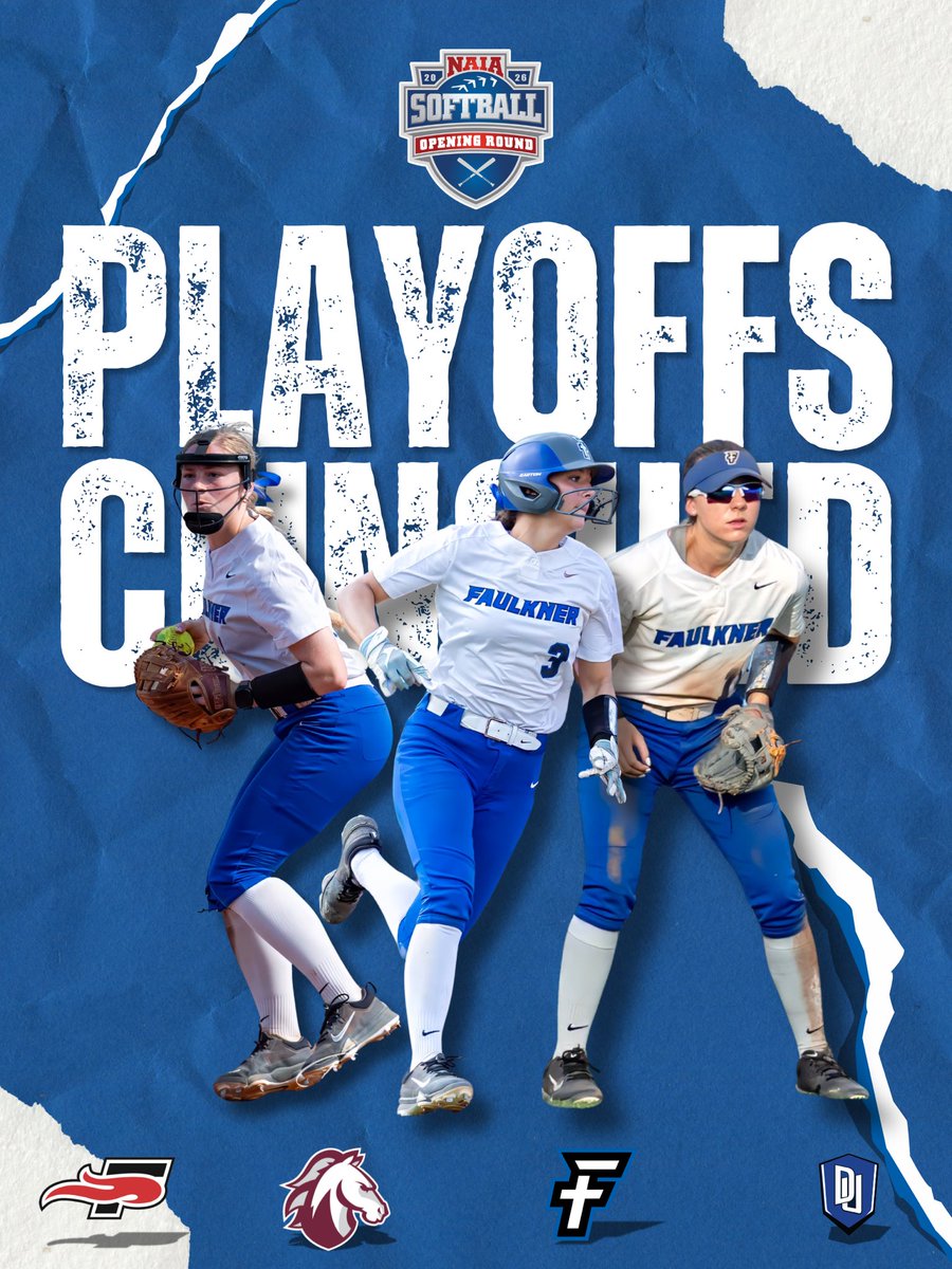 FaulknerATHL's tweet photo. Your Lady Eagles are heading to the 2026 Softball NAIA Opening Round!
#3 Faulkner will take on #2 Evangel (Mo.) at Southeastern. https://t.co/2BnagRP2rt