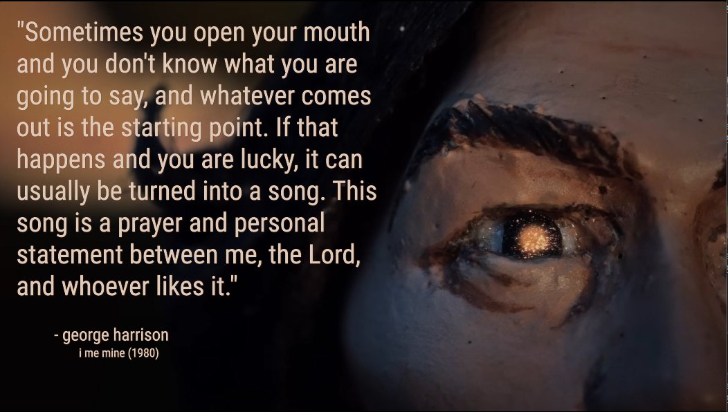 thinkharrison_'s tweet photo. george harrison on  his 1973 song, give me love (give me peace on earth). https://t.co/DFMIksuq8h