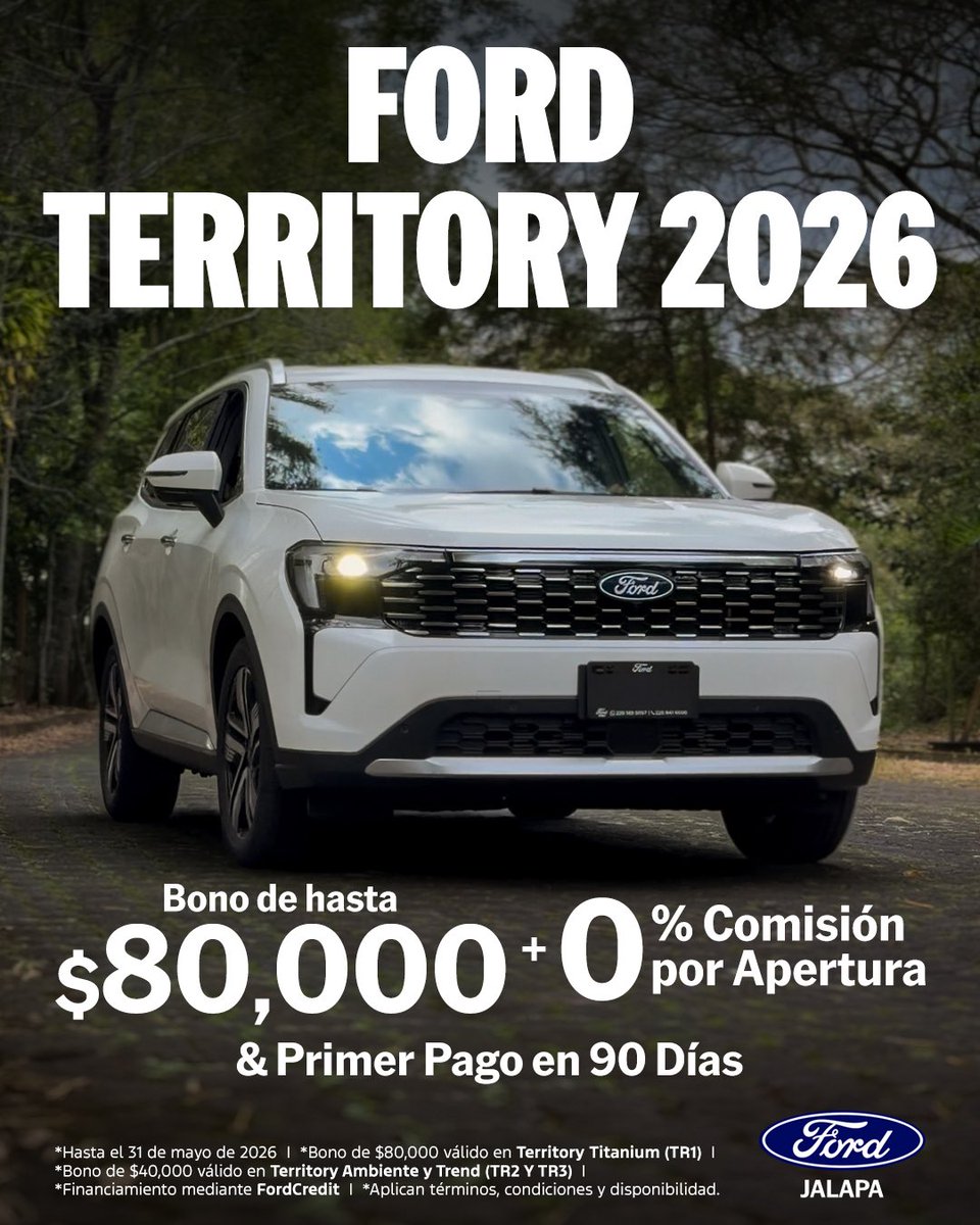 Atractiva, espaciosa y segura. Descubre la experiencia de manejo de Ford Territory ¡Visítanos y manéjala! 😎🔥

#ford #territory #expandetuterritorio #blueseason #fordmx