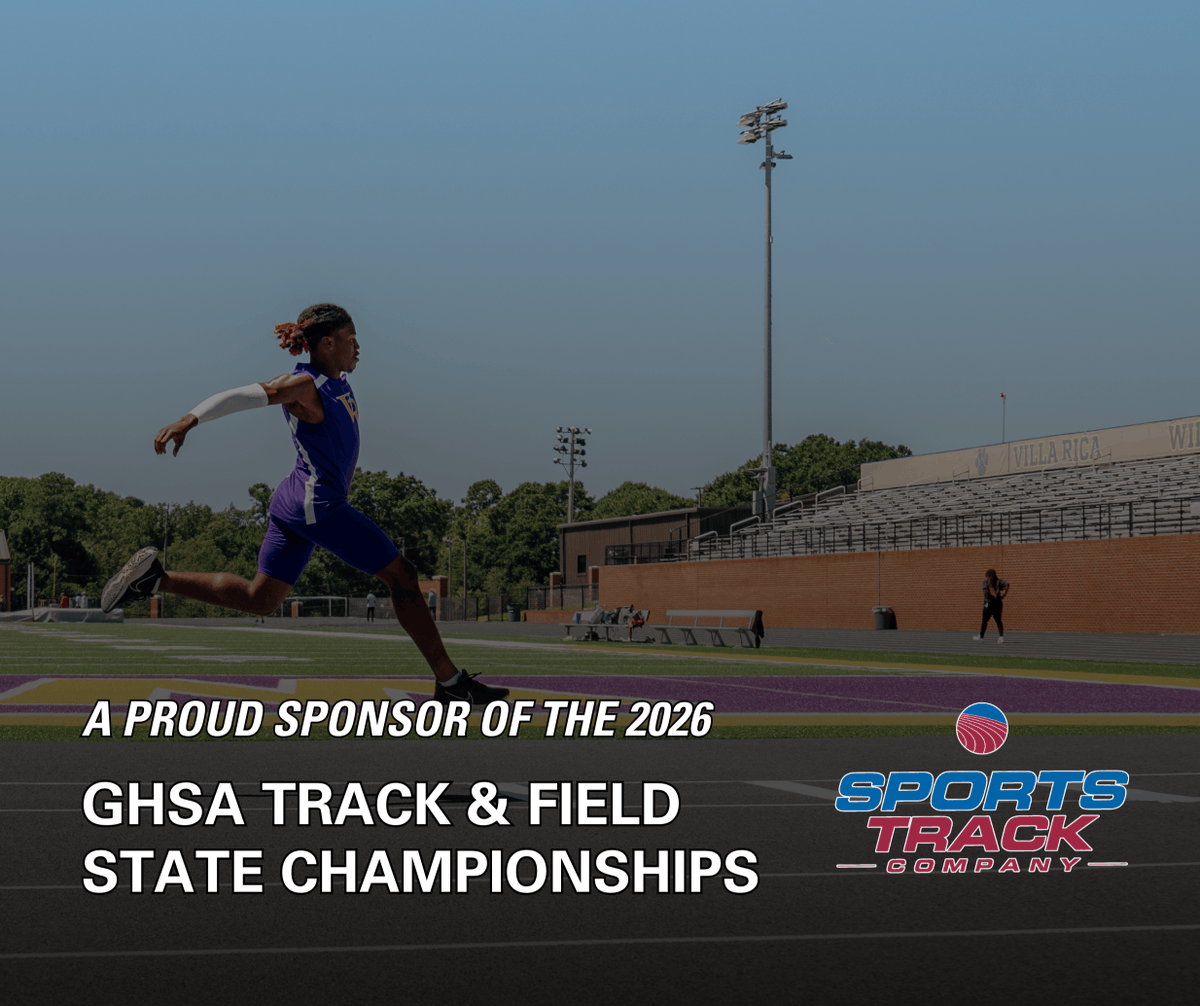 OfficialGHSA's tweet photo. Sports Track Company is honored to serve as an official sponsor of the 2026 GHSA Track & Field State Championships. We are committed to supporting the next generation of talent and look forward to witnessing Georgia’s premier athletes compete at the highest level. @STCFieldBuilder