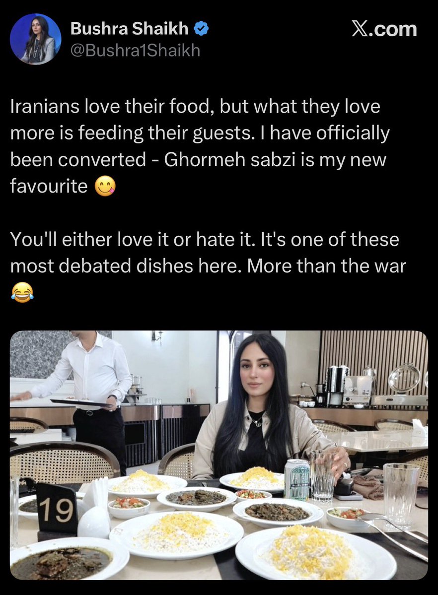 Reminder:

90 million Iranian citizens have no internet connection while this british pakistani monster waltzes around Iran with regime provided internet privileges. 

While BushRat chitchats about Iranian food online, some of us haven't heard from our families for months.
