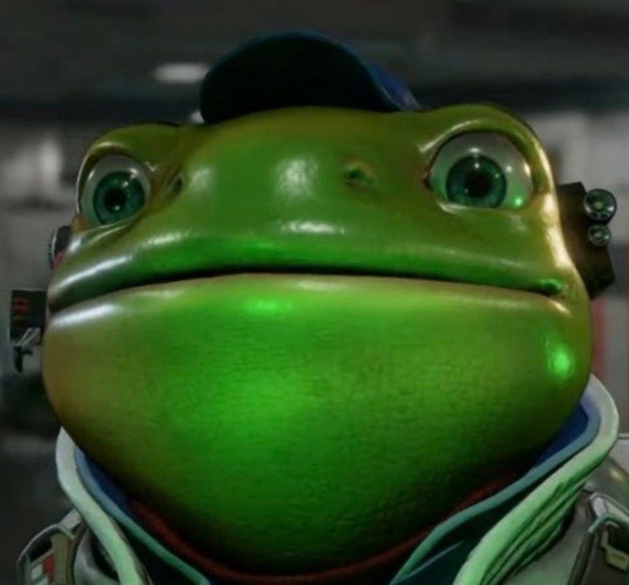 Danny8bit's tweet image. “Slippy, quit fooling around and get serious!”

“not that serious……”