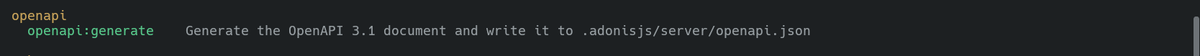 Julius_Java00's tweet photo. Also ships with an ace command if you want to manually regenerate spec. https://t.co/jV5vL4NCcS