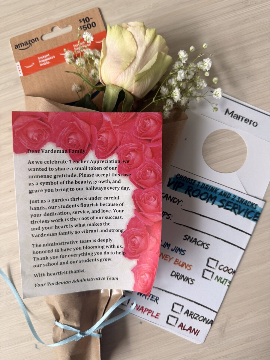 agmarrero303's tweet photo. Feeling the love 🥹💖 @Vardeman_AISD #teacherappreciationweek https://t.co/tTpYFs0tBl