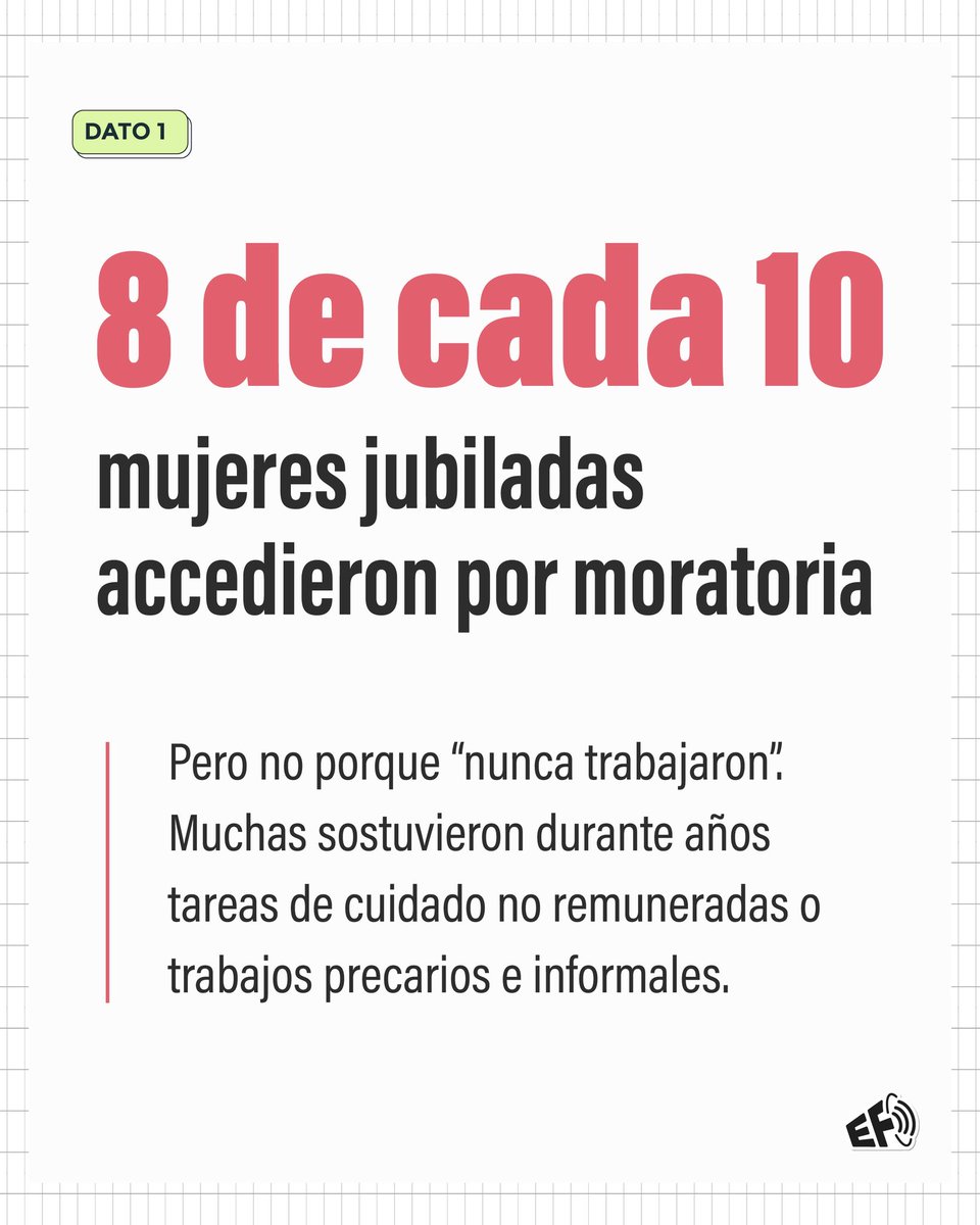 EcoFeminita's tweet photo. Otra vez aparece la idea de que hay gente que “no trabajó en su vida”. Pero cuando miramos los datos, la discusión es otra: https://t.co/wp30PIByE3