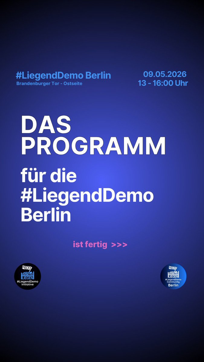 Initiative #LiegendDemo, ME/CFS tweet media