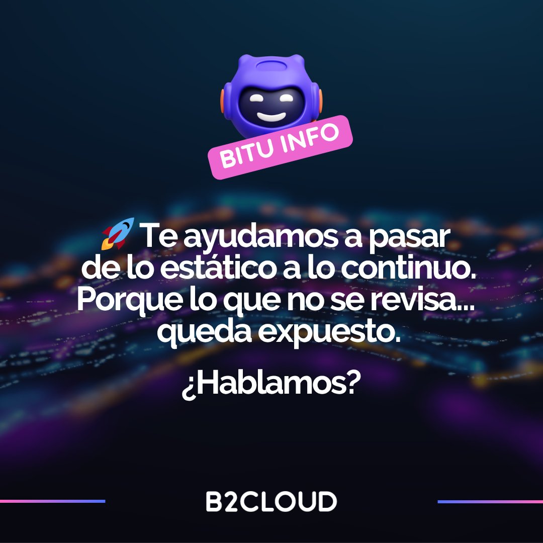 b2cloudtech's tweet photo. 🔐La seguridad no es un proyecto.
Es un proceso que evoluciona con tu negocio.
Si tu estrategia es estática, el riesgo no.
En B2CLOUD te ayudamos a mantenerla en movimiento.
#Seguridad #IT #B2CLOUD https://t.co/PpFti4Jcrj