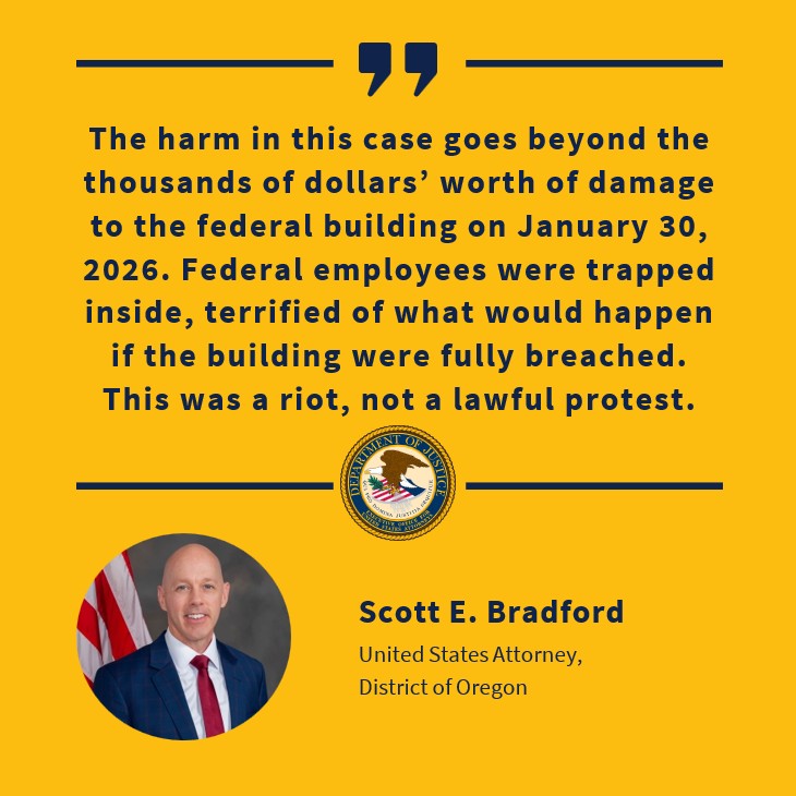 U.S. Attorney Oregon tweet media
