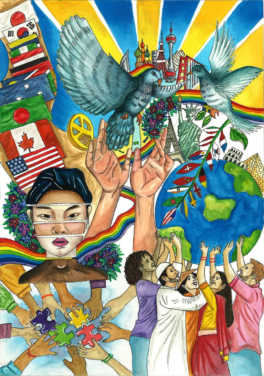 AFSUSA's tweet photo. Congrats to two AFS-USA honorable mentions for the 24th Annual CSIET Art Cover Contest – Shusmita from Bangladesh and Iryna from Ukraine!🎨

Their designs reflect the incredible talent and passion our hosted students have for their exchange experiences.

#AFS #CSIET #StudentArt https://t.co/vEnISfnMfd