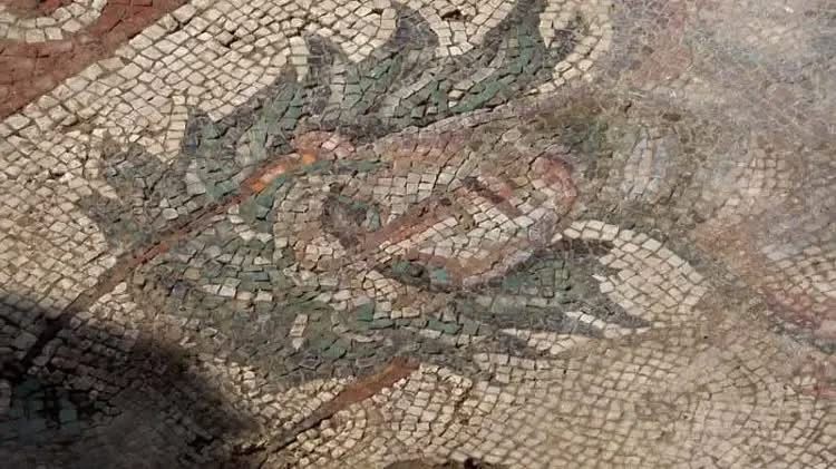 CARAA_Center's tweet photo. Ancient mosaic unearthed in Türkiye's Tokat rivals iconic ‘Gypsy Girl’ . https://t.co/gK741hpVRE https://t.co/TIjsf6u397