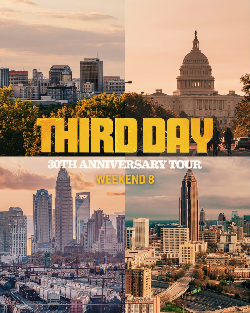 thirdday's tweet photo. Last weekend of the 30th Anniversary Tour kicks off tomorrow in Dayton, Ohio! #TD30 https://t.co/jOQrFRTkgj https://t.co/eoS44QgSSe