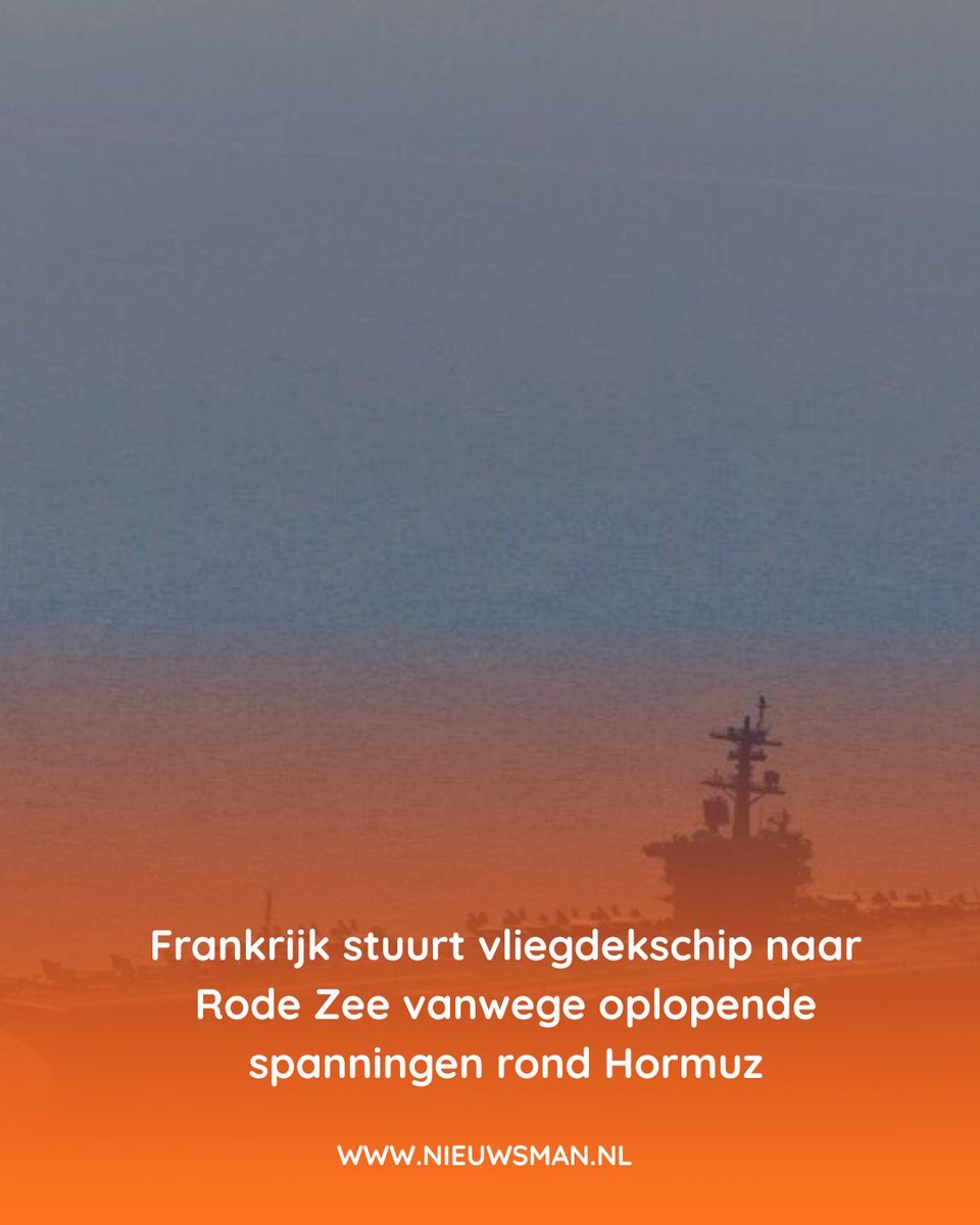 Frankrijk stuurt vliegdekschip naar Rode Zee vanwege oplopende spanningen rond Hormuz nieuwsman.nl/index.php/2026…