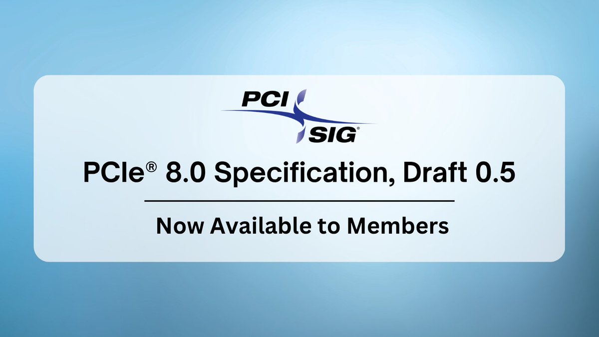 PCI-SIG tweet media
