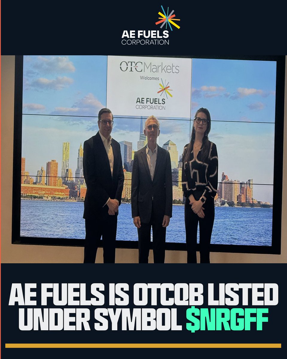 AE Fuels (TSXV: AEF) tweet media