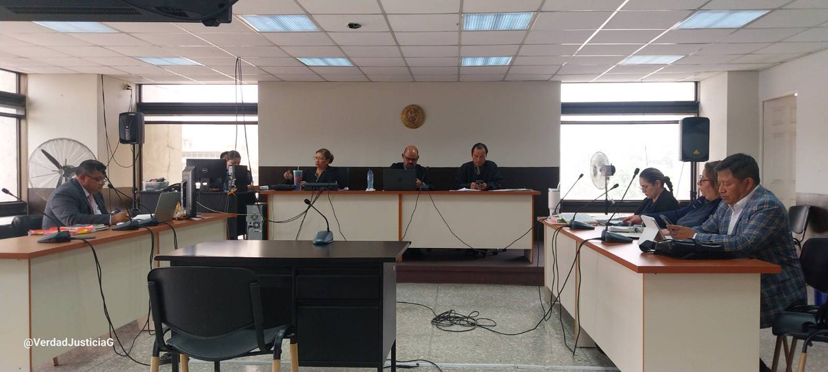 #CasoLuzLeticiayOtros Los Jueces Otto Hugo Valvert Veras, presidente,
Graciela Nineth Ordóñez Sáenz, Vocal I y 
Elias Tejaxuj Paredes Vocal II, decidieron que, la declaración en anticipo de prueba de Valentina Agustín Santos, por ser víctima en este caso y su avanzada edad sea