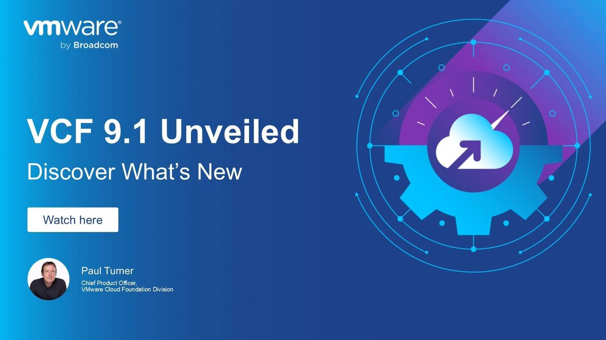 VMware Cloud Foundation (VCF) tweet media