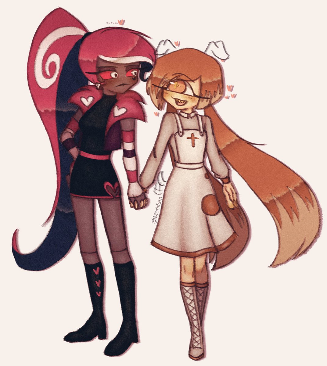 Mariifem's tweet photo. Day 6 ! Velvette has a crush
Had to insert my yumeslop guys make way
#VelvetteWeek2026 https://t.co/vZ1Tx8k6If