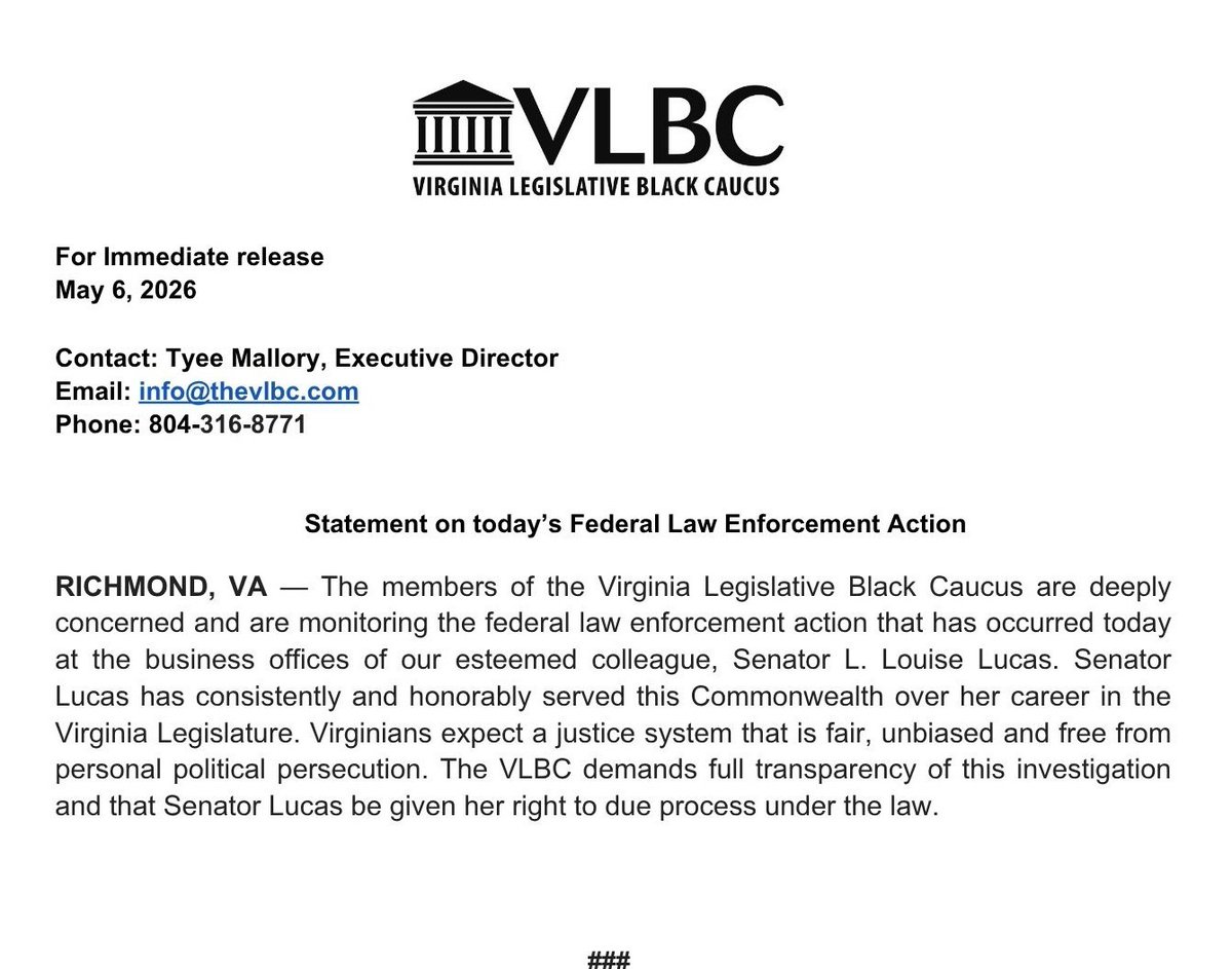 Virginia Legislative Black Caucus tweet media