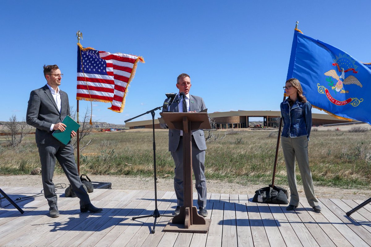 GovArmstrong's tweet photo. Celebrating @America250 and the opening of the Theodore Roosevelt Presidential Library the week of July 4th in Medora will be a historic experience. 

Local and State agencies are working alongside TRPL and TRMF to ensure everyone has a safe and enjoyable celebration. 

We have proclaimed this week North Dakota Travel and Tourism Week, recognizing the importance of the travel and tourism industry and its impact on communities across the state.