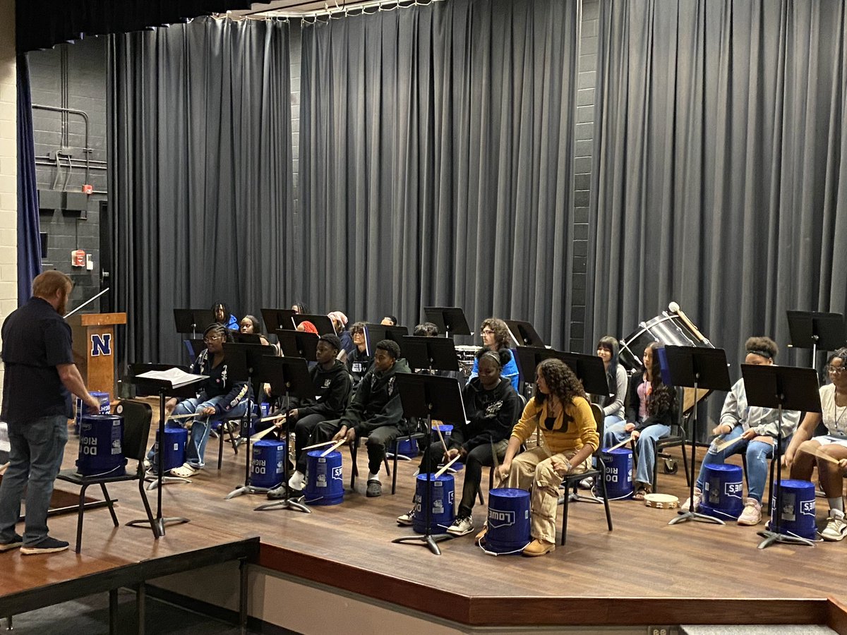 Newberry_HS's tweet photo. 🎶 Percussion Concert 

Our World Music class has been learning about percussion instruments and basic performance techniques.  In order to experience performing as a musician, the class presented a percussion concert on Wednesday, May 6th during 2nd block. 
#BulldogBuilt #IamNHS https://t.co/zIAncJkmrM