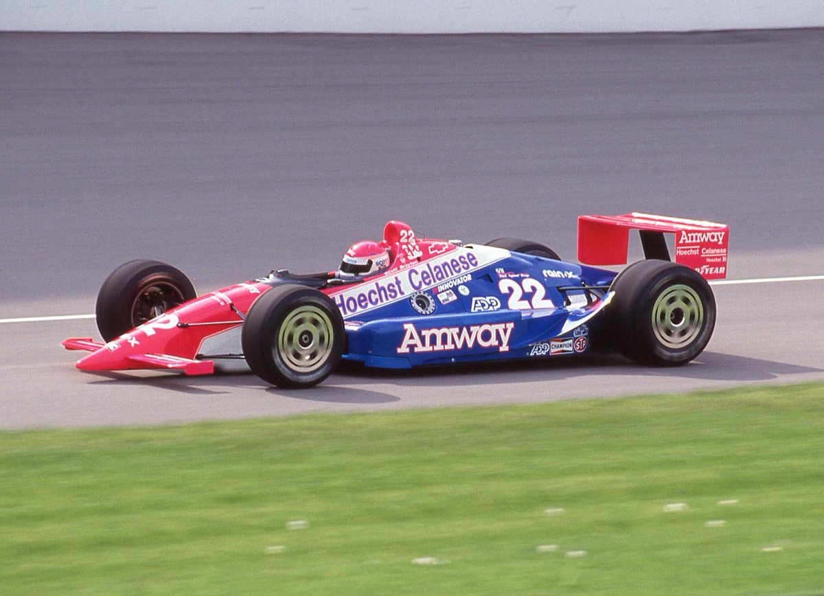 JoshCade's tweet photo. @tonydindy Despite mainly living in the 80's and 90's.... of the winners, this might be my favorite. Dan Wheldon, 2005! 🏁 

Of the non-winners, Scott Brayton, 1991. https://t.co/Td2CaZ2RdK