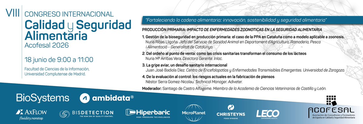 ACOFESAL1's tweet photo. 🌿 Congreso ACOFESAL 2026 🌿 ¿Te interesa el futuro de la producción primaria? No te pierdas nuestra mesa redonda especializada, donde expertos del sector compartirán experiencias, retos y oportunidades en torno a la producción primaria y su impacto en la cadena de valor. https://t.co/xIkciOEisr