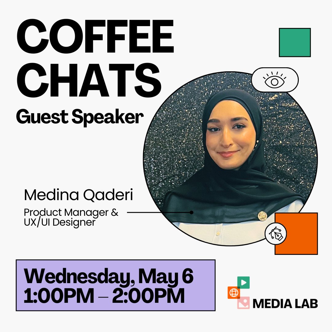 CEC_GWD's tweet photo. A huge thank you to Medina Qaderi for generously contributing her time and energy towards our Media Lab group co-op program as a Guest Speaker in our Coffee Chats series! 🤍

#CareerEducationCouncil #MediaLab #GuestSpeaker https://t.co/9uOiAQvDDZ