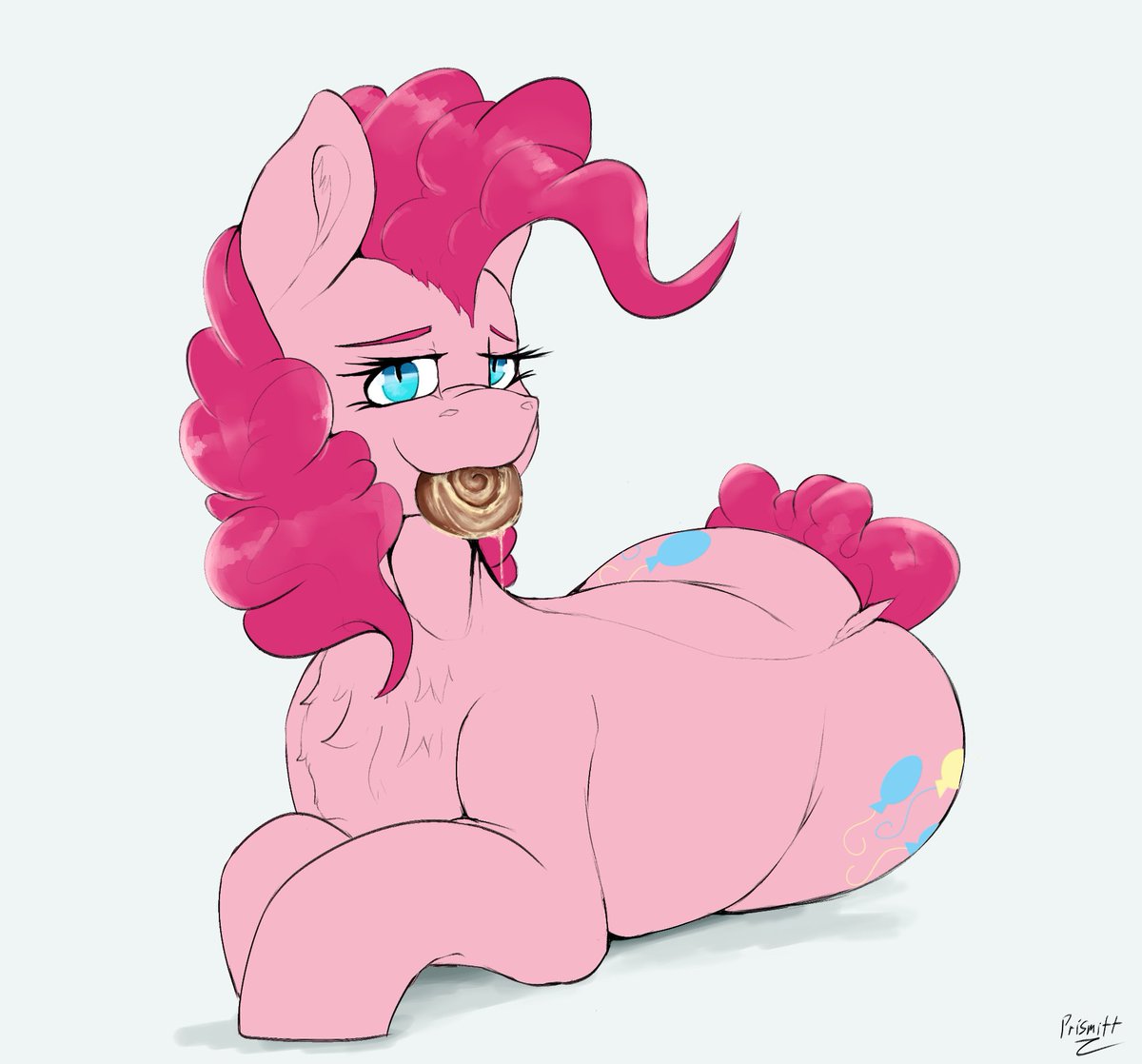 _Prismitt's tweet photo. Pinkie and her tasty cinnamon roll https://t.co/FqxkZlz2pD