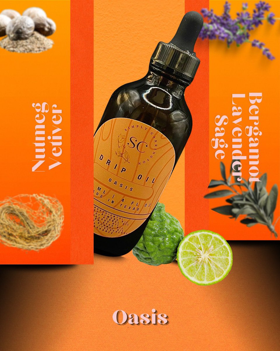 SCarringtonllc's tweet photo. Oasis is where warm nutmeg melts into bright bergamot, grounded by earthy vetiver, softened with lavender, and kissed with fresh sage… a scent that feels like finding calm in the middle of everything.
Drip into your moment, linger a little longer #bodyoil #fragance #glowingskin https://t.co/xZDRItbm6H