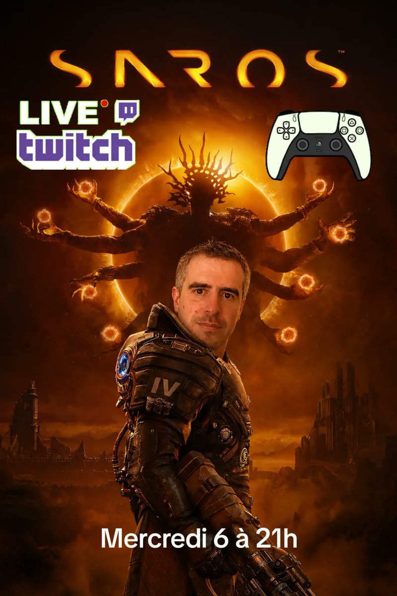 Jimbosebas's tweet photo. Petit changement a cause d'un problème technique retrouvé moi sur ma chaîne #Twitch perso pour #Saros sur #PS5 vers 21h30
https://t.co/qiMpAgC4Ev https://t.co/UoEyp4nT3x