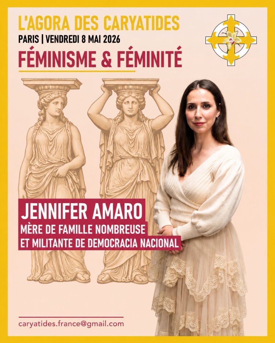 Inscrivez-vous et venez rencontrer Jennifer Amaro, militante espagnole, à notre Agora ! 

form.jotform.com/260962845958374

#LesCaryatides #Féminisme #Féminité #Nationalisme