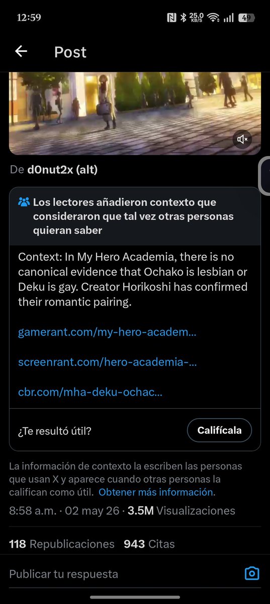 CuackyBoi's tweet photo. @incelcorei9 Hasta Twitter tuvo que añadir esto a tu pendejada. Descuiden chicos , es fan de JJK, no tiene comprensión lectora. 

Solo es alguien con gustos de mrd. https://t.co/yP3of8QcBy