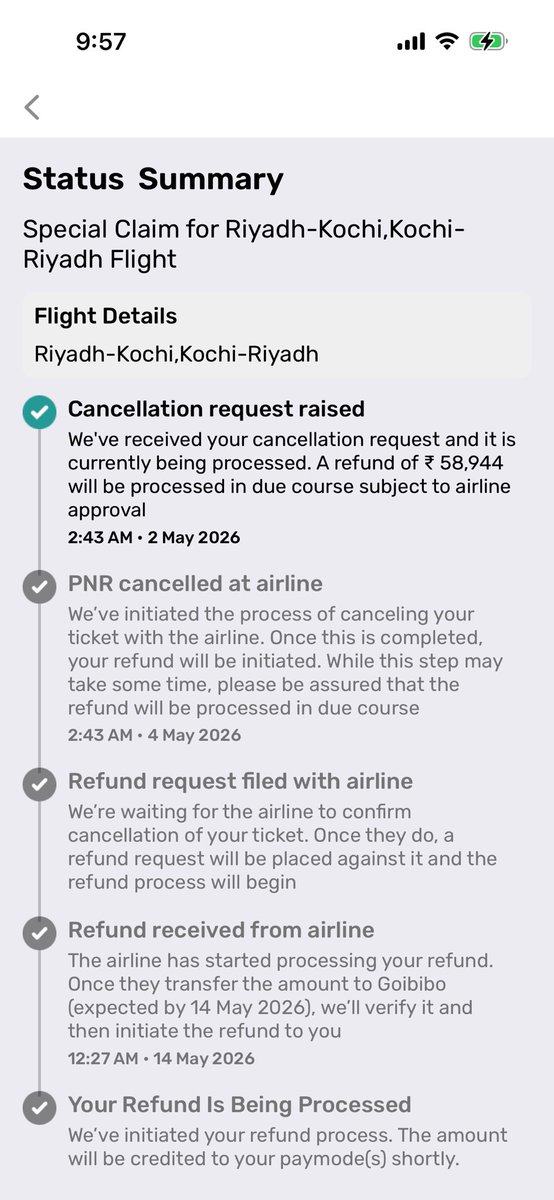 imanish555's tweet photo. @GoibiboSupport  I am not getting any support from your side. My flight ticket was still not cancelled since 5 days and the travel date is on May 8. I want @GoibiboSupport to take the responsibility for their negligence and poor customer support @MoCA_GoI FYKS
GOFLISTAJDU1447380 https://t.co/DwZfHnFHWi