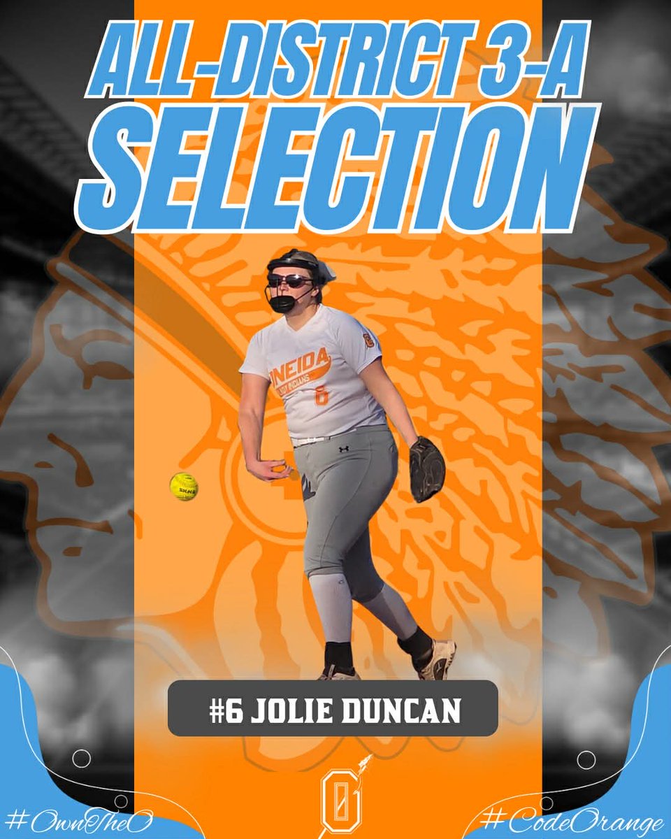 OHSIndiansTN's tweet photo. Congratulations to our OHS Lady Indians softball players who earned All-District honors! Way to go senior Jolie Duncan and sophomore Kaidence Lewallen! Well deserved ladies! #OwnTheO #CodeOrange https://t.co/QHHBTu90TU