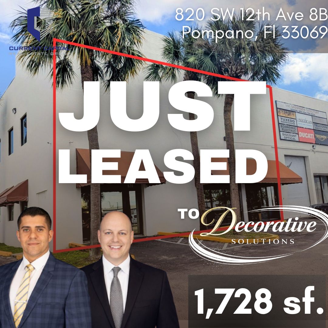 APlazasRealtor's tweet photo. LEASED 

820 SW 12th Ave, Unit 8B, Pompano Beach, FL 33069 

Successfully leased, welcome to the new tenant, @decorativesolutionsfl , as they establish their presence in Pompano Beach.

#JustLeased #NewTenant #PompanoBeach #CommercialRealEstate #FlexSpace #WarehouseSpace https://t.co/UMjxyTxtcJ