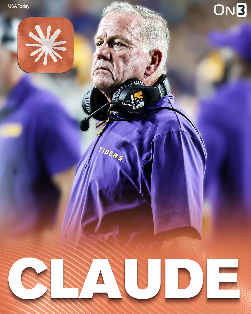 NEW: Brian Kelly revealed how AI is helping him prepare for his next coaching job👨‍💻

“Every day, I’m trying to do my due diligence using Claude and AI, asking questions to build some of those answers that I think can be helpful for me as I get in front of an athletic director.”