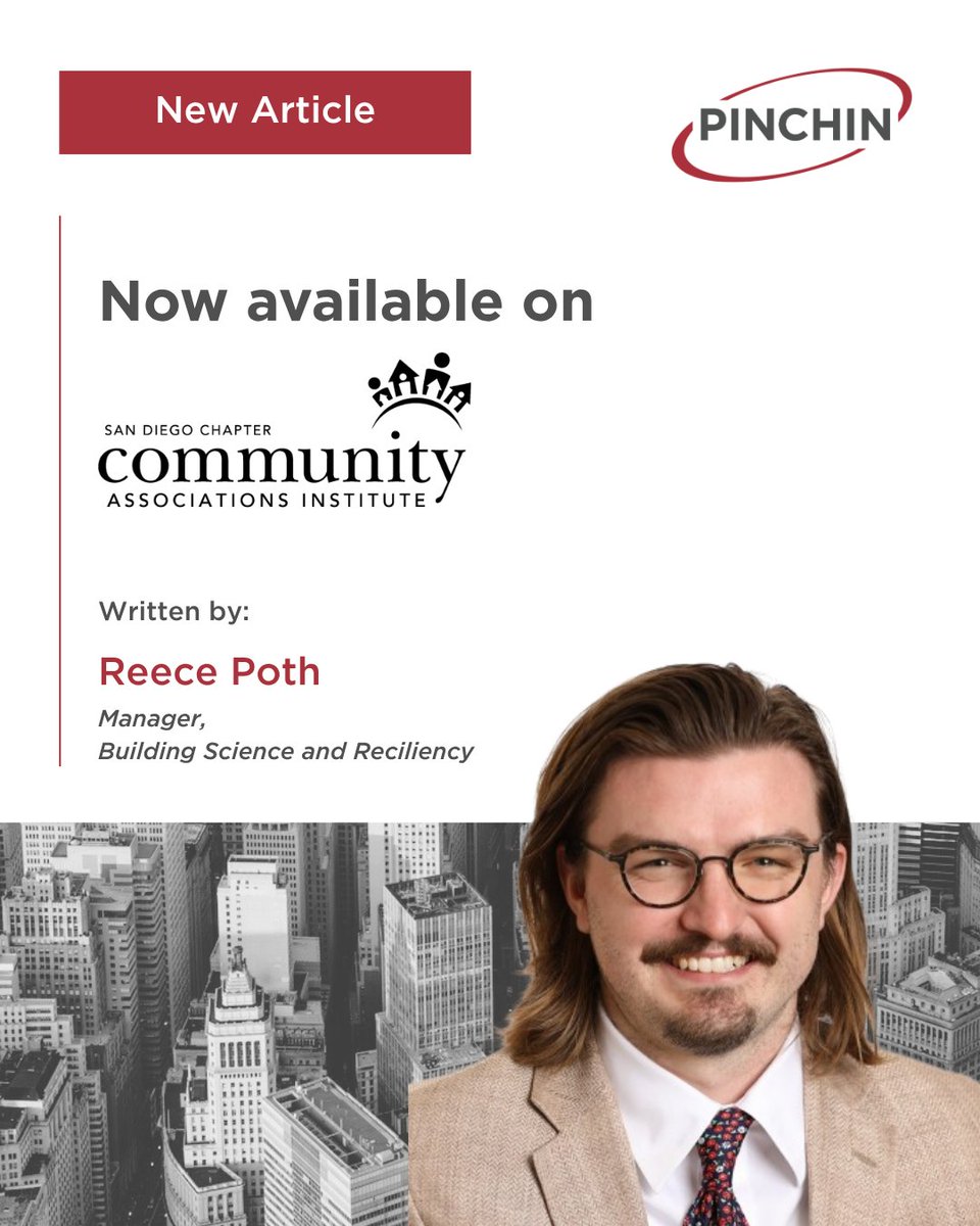 We are proud to share that Reece Poth, Manager of Building Science and Resiliency, is featured in the latest issue of the Community Insider Magazine, a publication of the Community Association Institute (CAI) San Diego. Read the article on page 32 here: issuu.com/caisandiego/do…