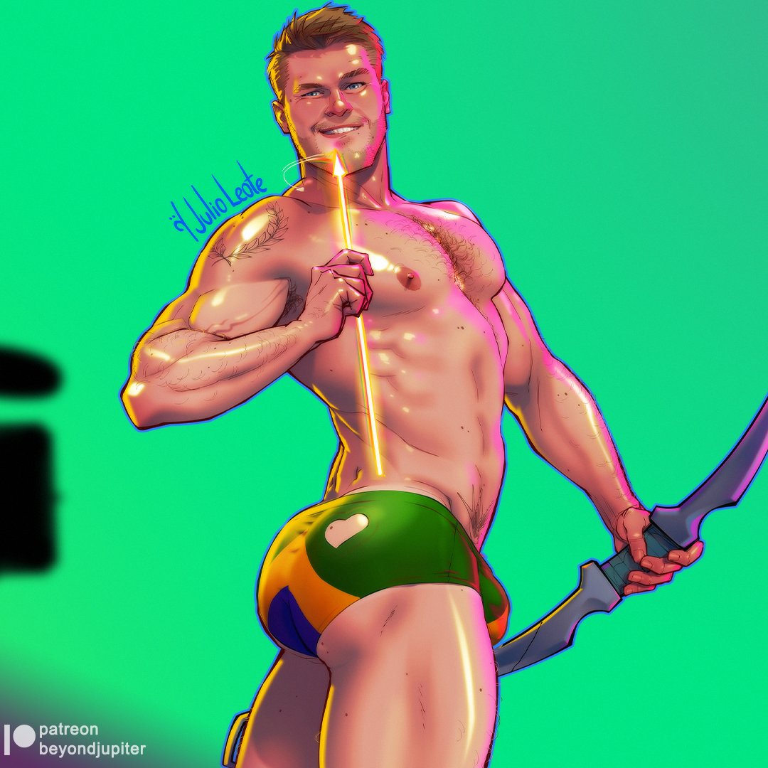 julio_leote's tweet photo. ARROW
One of the protagonists of The CAST Comics.

And here we can see that, well... it's not just "extraordinary aim" that our Arrow is well endowed with.

I hope you enjoy him my Dear Ones! 🏹✨
.
(you can see more at my https://t.co/D7sQvneuFZ)
.
.
#digitalart #fanart https://t.co/uq1eP1xTJb